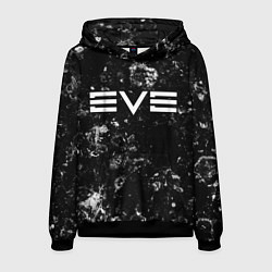 Толстовка-худи мужская EVE black ice, цвет: 3D-черный