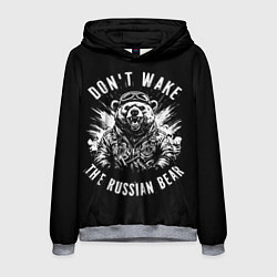 Толстовка-худи мужская Не будите медведя, цвет: 3D-меланж