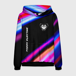 Толстовка-худи мужская Poppy Playtime speed game lights, цвет: 3D-черный