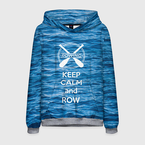 Мужская толстовка Будь спокоен и греби / 3D-Меланж – фото 1