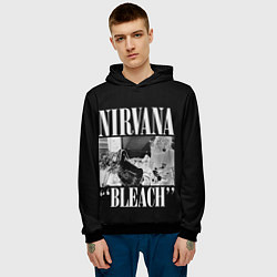 Толстовка-худи мужская Nirvana first album, цвет: 3D-черный — фото 2