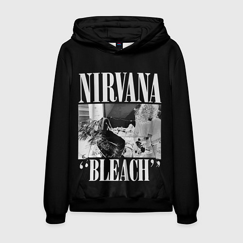 Мужская толстовка Nirvana first album / 3D-Черный – фото 1