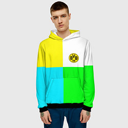 Толстовка-худи мужская Borussia color cport, цвет: 3D-черный — фото 2