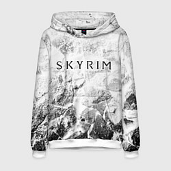 Толстовка-худи мужская Skyrim white graphite, цвет: 3D-белый