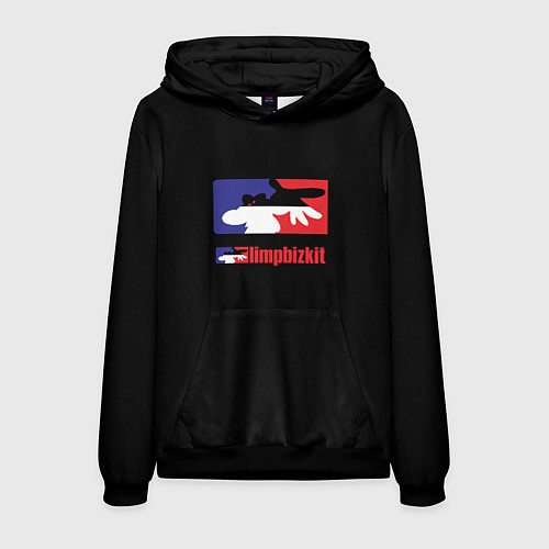 Мужская толстовка Limp Bizkit logo brend / 3D-Черный – фото 1