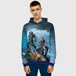 Толстовка-худи мужская The first descendant персонажи, цвет: 3D-синий — фото 2
