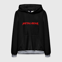 Толстовка-худи мужская Metal gear red logo, цвет: 3D-меланж