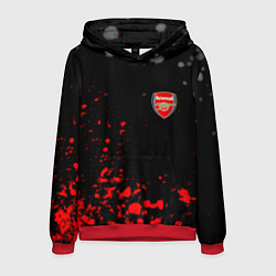 Толстовка-худи мужская Arsenal spash, цвет: 3D-красный