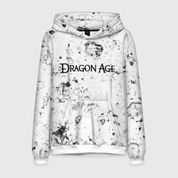 Толстовка-худи мужская Dragon Age dirty ice, цвет: 3D-белый