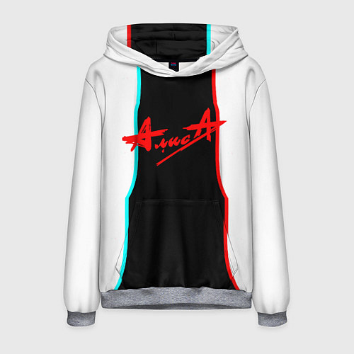 Мужская толстовка Алиса группа рок / 3D-Меланж – фото 1