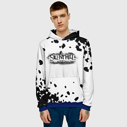 Толстовка-худи мужская Silent hill logo downpoor, цвет: 3D-синий — фото 2