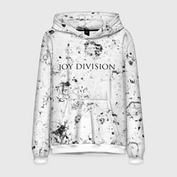 Толстовка-худи мужская Joy Division dirty ice, цвет: 3D-белый