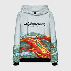 Толстовка-худи мужская Cyberpunk steel csgo, цвет: 3D-черный