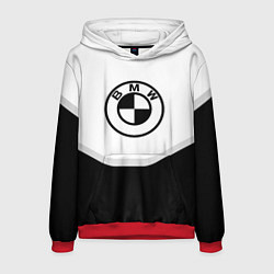 Толстовка-худи мужская BMW sport geometry, цвет: 3D-красный