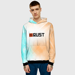 Толстовка-худи мужская RUST gradient, цвет: 3D-черный — фото 2