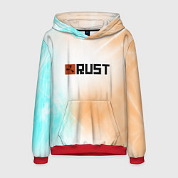 Толстовка-худи мужская RUST gradient, цвет: 3D-красный