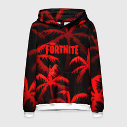 Толстовка-худи мужская Fortnite tropic red, цвет: 3D-белый