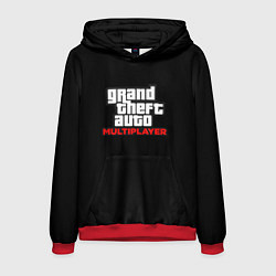 Толстовка-худи мужская GTA мультиплеер, цвет: 3D-красный