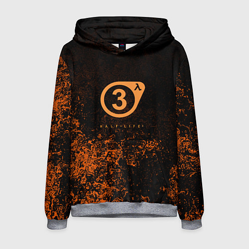 Мужская толстовка Халф лайф брызги красок оранж / 3D-Меланж – фото 1