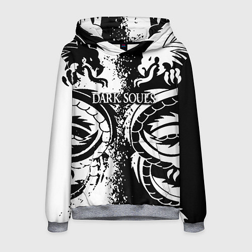 Мужская толстовка Darksouls rpg dragon / 3D-Меланж – фото 1