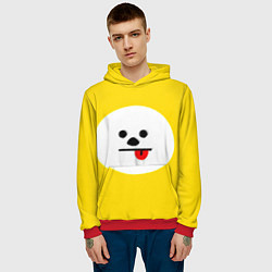 Толстовка-худи мужская BT21 - Chimmy, цвет: 3D-красный — фото 2