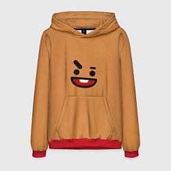 Толстовка-худи мужская BT21 Shooky, цвет: 3D-красный