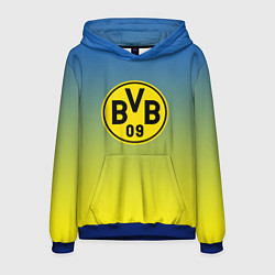Толстовка-худи мужская Borussia gradient, цвет: 3D-синий