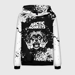 Толстовка-худи мужская Arctic Monkeys рок пес, цвет: 3D-черный