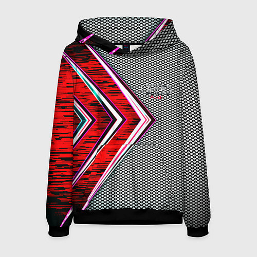 Мужская толстовка Audi sport geometry car / 3D-Черный – фото 1