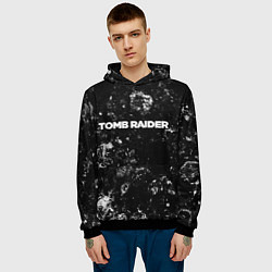 Толстовка-худи мужская Tomb Raider black ice, цвет: 3D-черный — фото 2