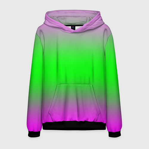 Мужская толстовка Градиент текстура / 3D-Черный – фото 1