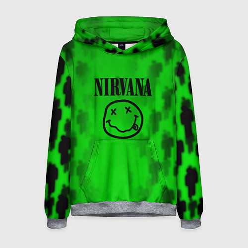 Мужская толстовка Nirvana x Billie / 3D-Меланж – фото 1