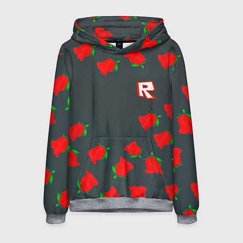 Мужская толстовка Roblox rose / 3D-Меланж – фото 1
