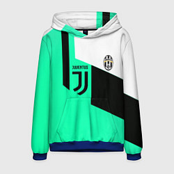 Толстовка-худи мужская Juventus geometry, цвет: 3D-синий