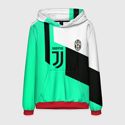 Толстовка-худи мужская Juventus geometry, цвет: 3D-красный