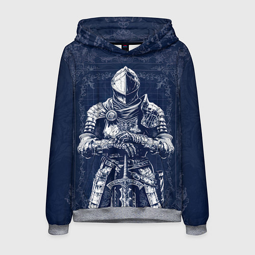 Мужская толстовка Элитный рыцарь из Dark Souls / 3D-Меланж – фото 1