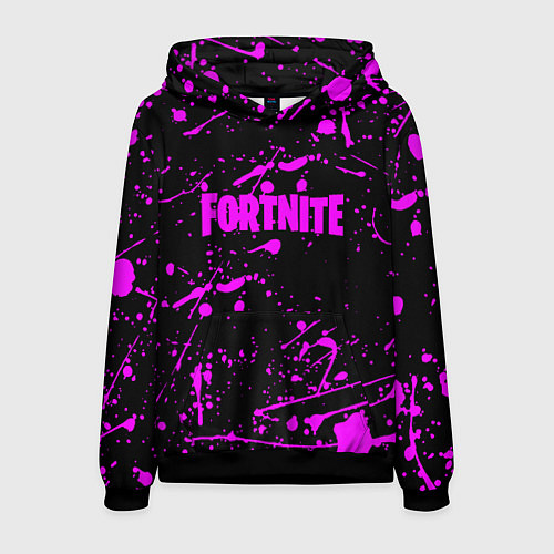 Мужская толстовка Fortnite краски / 3D-Черный – фото 1