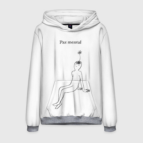 Мужская толстовка Ментальный образ учителя / 3D-Меланж – фото 1