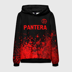 Толстовка-худи мужская Pantera - red gradient посередине, цвет: 3D-черный