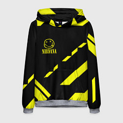 Толстовка-худи мужская Nirvana geometry yellow, цвет: 3D-меланж