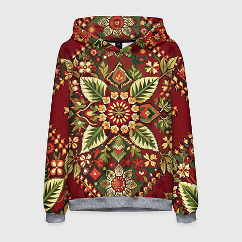 Мужская толстовка Стиль советского ковра узоры и орнамент / 3D-Меланж – фото 1