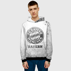 Толстовка-худи мужская Bayern - white gradient, цвет: 3D-черный — фото 2