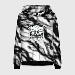 Толстовка-худи мужская Rainbow six storm black, цвет: 3D-черный