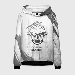 Толстовка-худи мужская Goblin Slayer - white gradient, цвет: 3D-черный