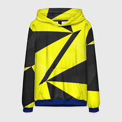 Толстовка-худи мужская Абстрактные стекло, цвет: 3D-синий