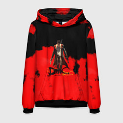 Толстовка-худи мужская Devil May Cry Dante краски, цвет: 3D-черный