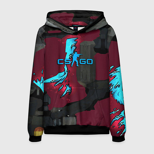 Мужская толстовка Counter strike glock / 3D-Черный – фото 1