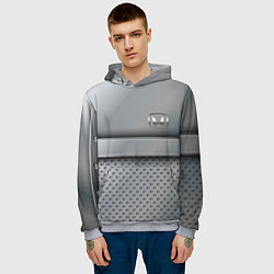 Толстовка-худи мужская Honda metal, цвет: 3D-меланж — фото 2