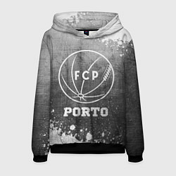 Толстовка-худи мужская Porto - grey gradient, цвет: 3D-черный