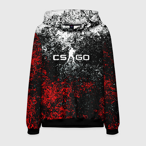 Мужская толстовка CSGO брызги красок / 3D-Черный – фото 1